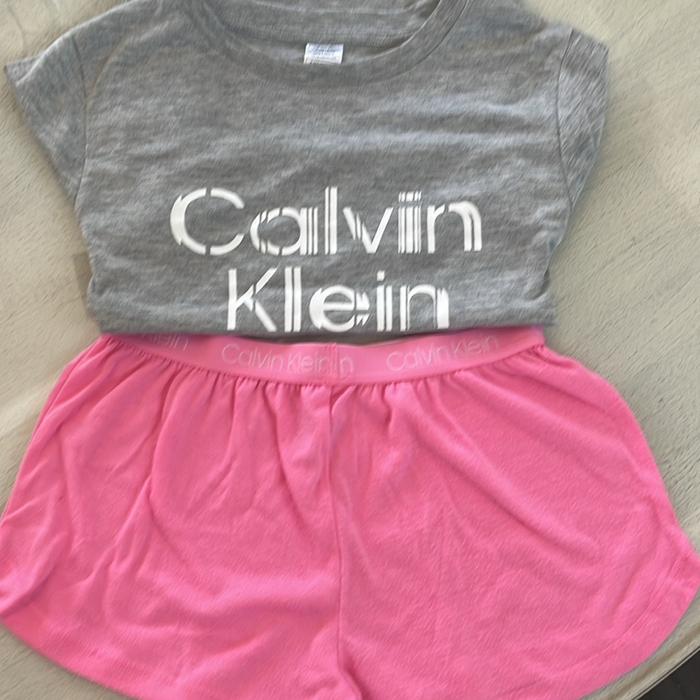 Calvin Klein Tee pajama set with shorts- 2 piece set